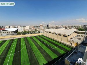نصب چمن مصنوعی ورزشی برای ورزشگاه شهید معتمدی